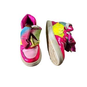 Jojo Siwa Multicolor Rainbow Bow Shoes High Tops Sneakers Size 11